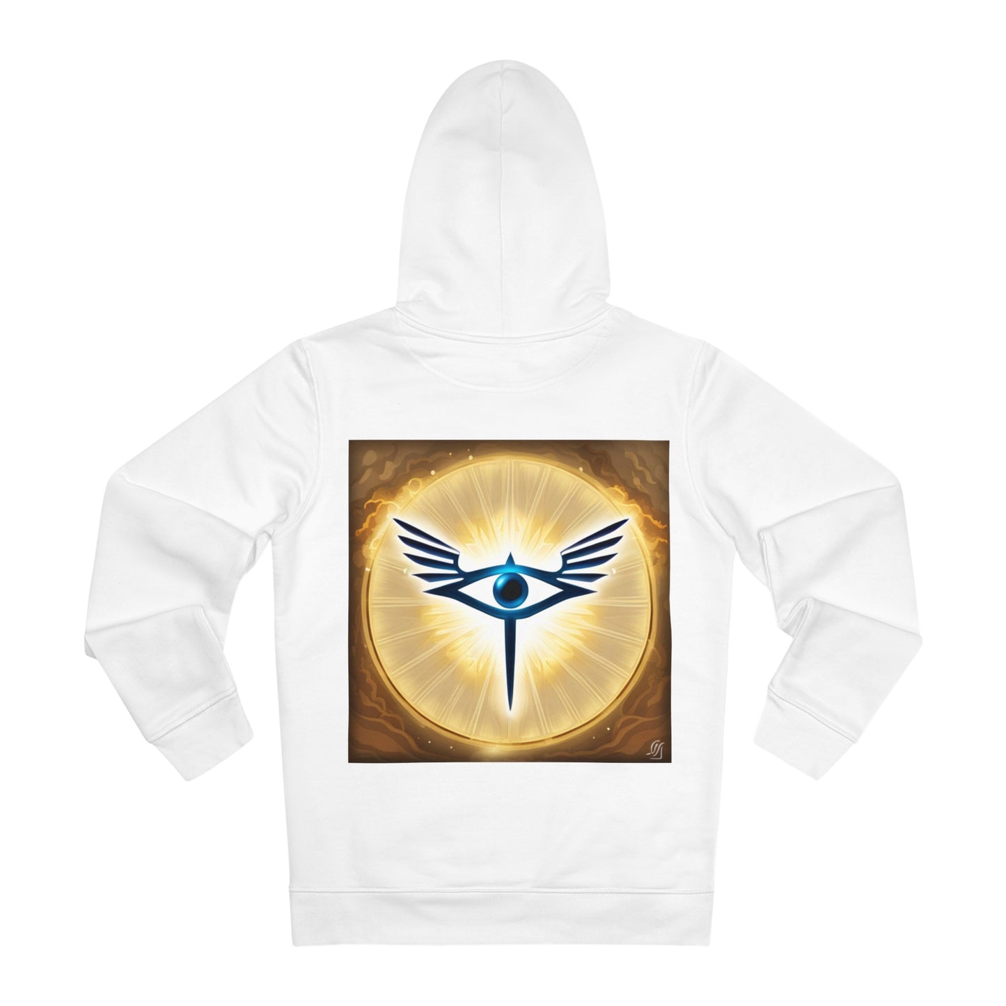 White HORUS RAW AI Heavyweight Hoodie