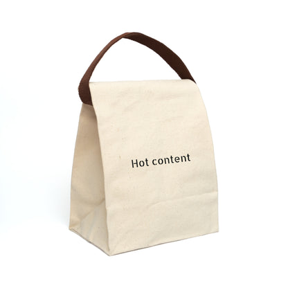 Hot Canvas Lunch Bag With Strap