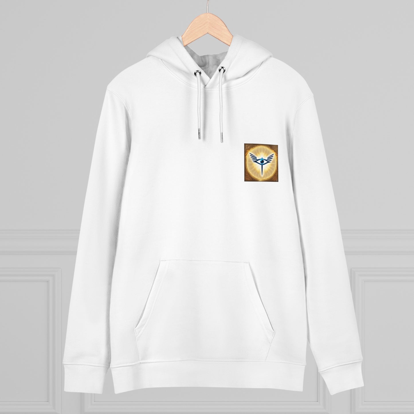 White HORUS RAW AI Heavyweight Hoodie